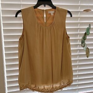 Coldwater Creek lined sleeveless blouse size M